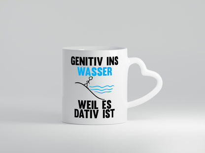 Genitiv Wasser weil Dativ | Grammatik Rechtschreibung Humor Geschenkidee Tasse