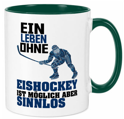 Eishockey | Eishockeyspieler Tasse Eishockeyfan lustiger Spruch Geschenk Humor