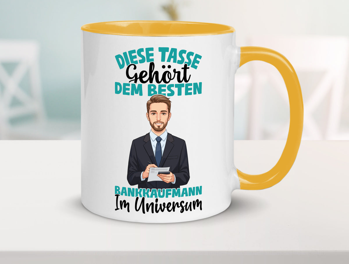 Im Universum: Bankkaufmann | Kaufmann Bank Kaufleute Geschenkidee Humor Tasse