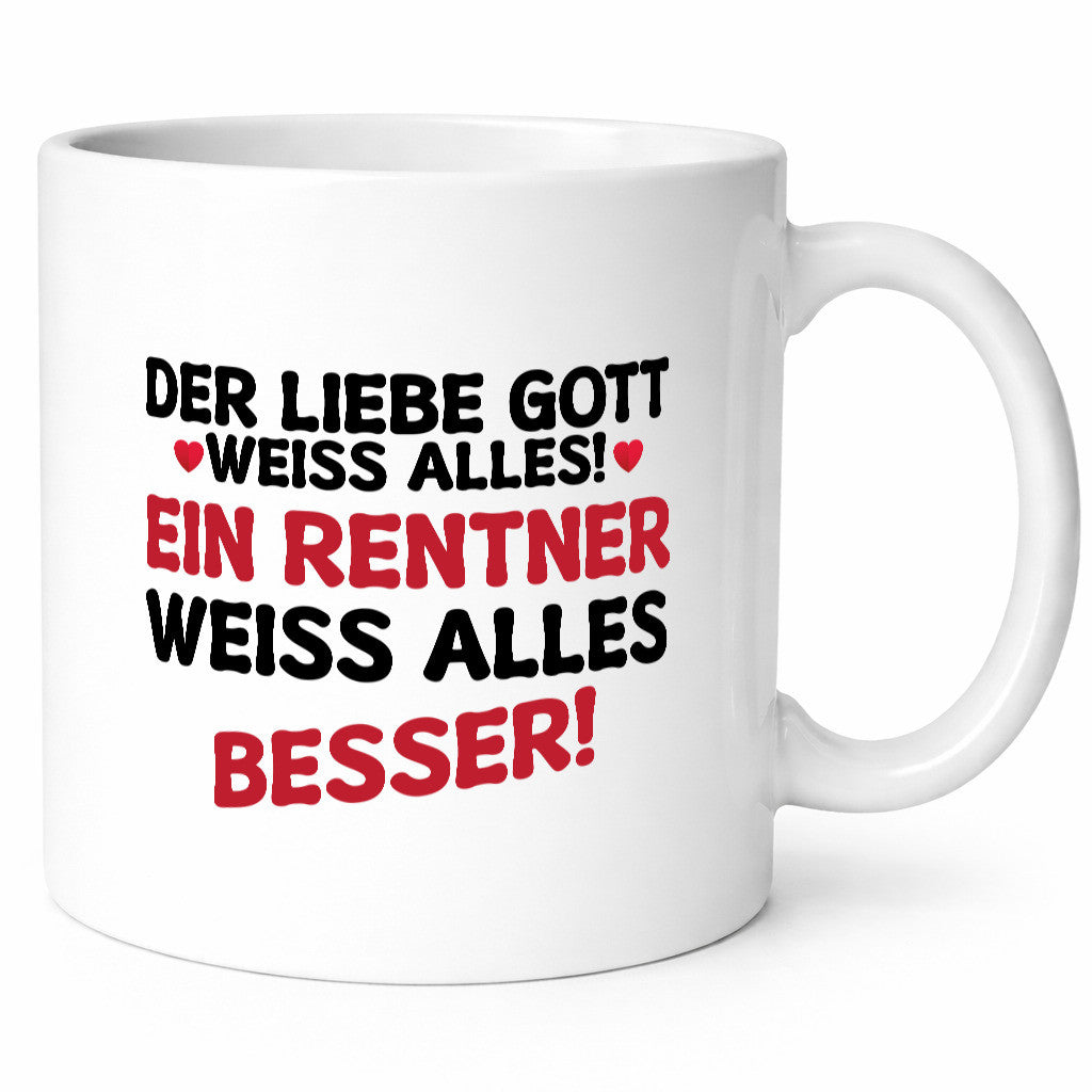 Ein Rentner weiß alles besser | Ruhestand Geschenk Jubiläum lustiger Spruch