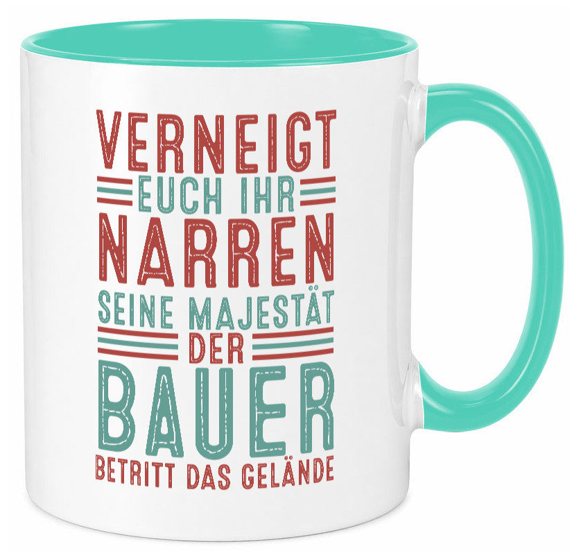 Verneigt euch: Bauer | Bauernhof Landwirtschaft v2 lustig Humor Geschenkidee