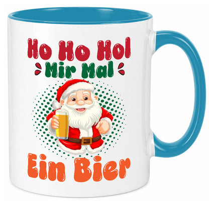 Ho mir mal ein Bier | Ugly Christmas Trinken v2 Geschenkidee Humor Tasse