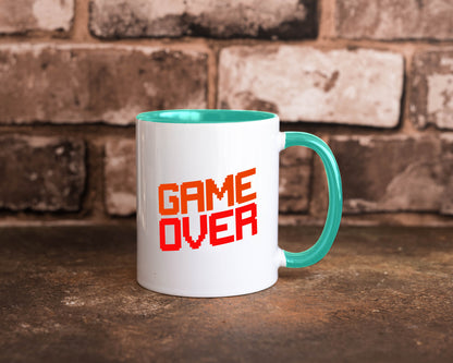 Game Over | Gamer Zocker Retro PC Nerd Pixel Geschenkidee Humor Tasse
