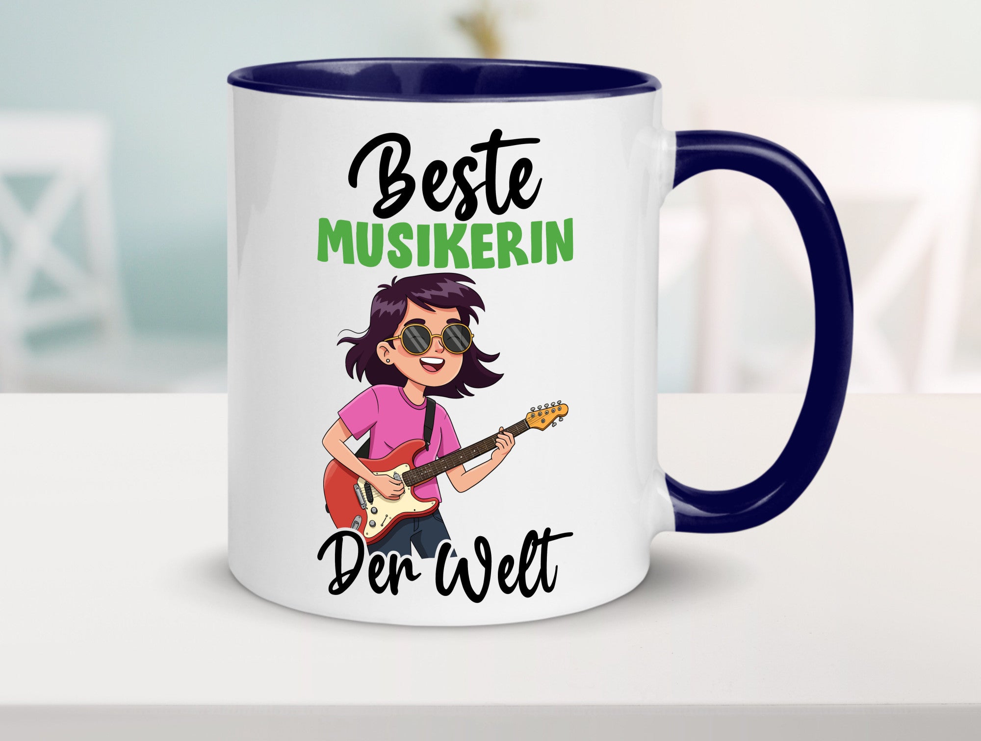 Beste Musikerin | Musik Musikantin v2 Geschenkidee Humor Tasse