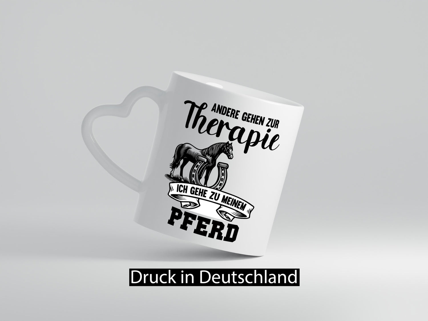 Andere gehen zur Therapie ich gehe zu meinem Pferd Humor Geschenkidee Tasse