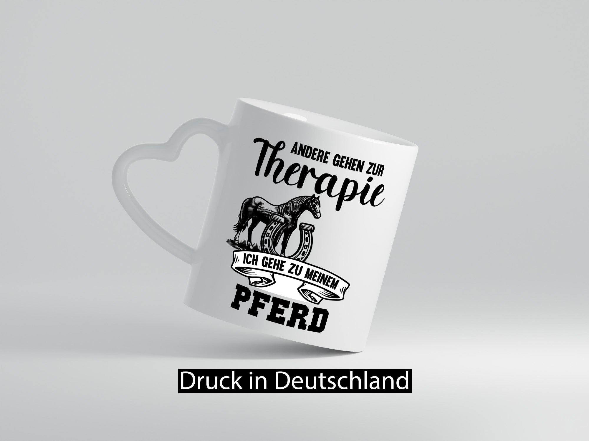Andere gehen zur Therapie ich gehe zu meinem Pferd Humor Geschenkidee Tasse