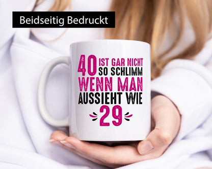 40. Geburtstag | aussehen wie 29 Jung halten Geschenk Geschenkidee lustiger