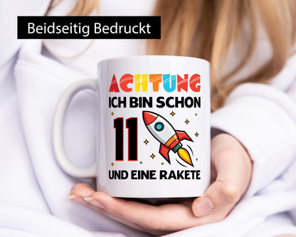 11. Geburtstag | Rakete Weltraum 11 Jahre Galaxy lustig Geschenkidee Geschenk