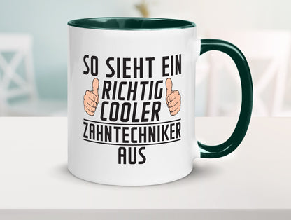 Richtig Cooler Zahntechniker | Zahnmedizin Geschenkidee Humor Tasse