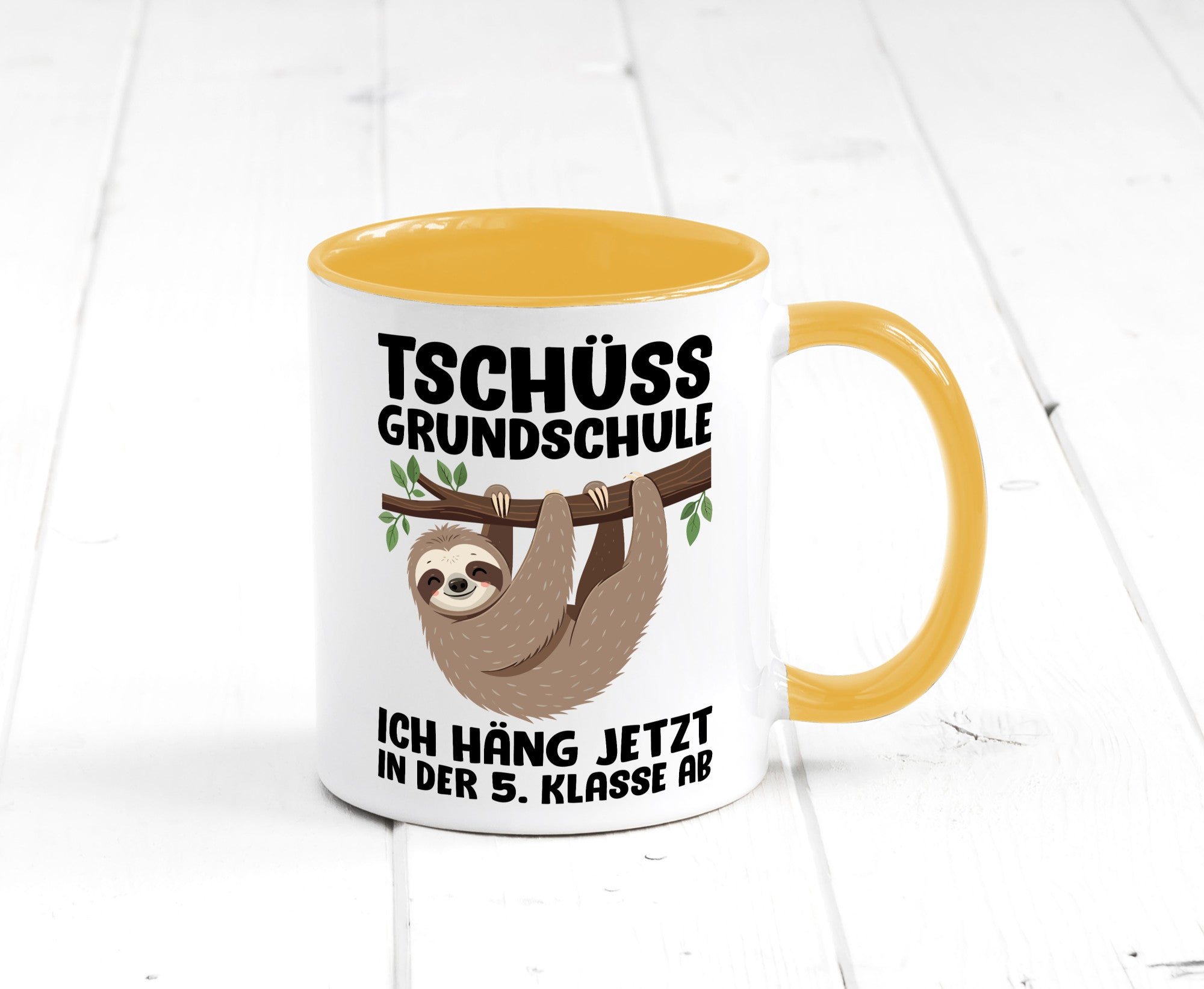 Tschüss Grundschule ich häng jetzt in der 5. Klasse ab Humor Geschenkidee Tasse