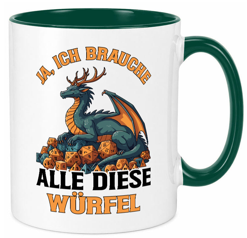 Ja ich brauche alle diese Würfel | Drache Rollenspiel v2 Geschenk Humor