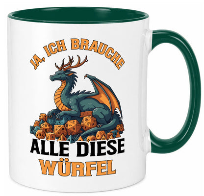 Ja ich brauche alle diese Würfel | Drache Rollenspiel v2 Geschenk Humor
