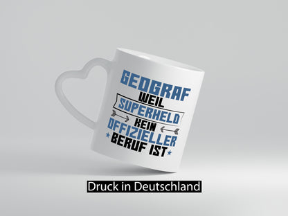 Superheld Geograf | Geografie lustiger Spruch Geschenk Humor Geschenkidee Tasse