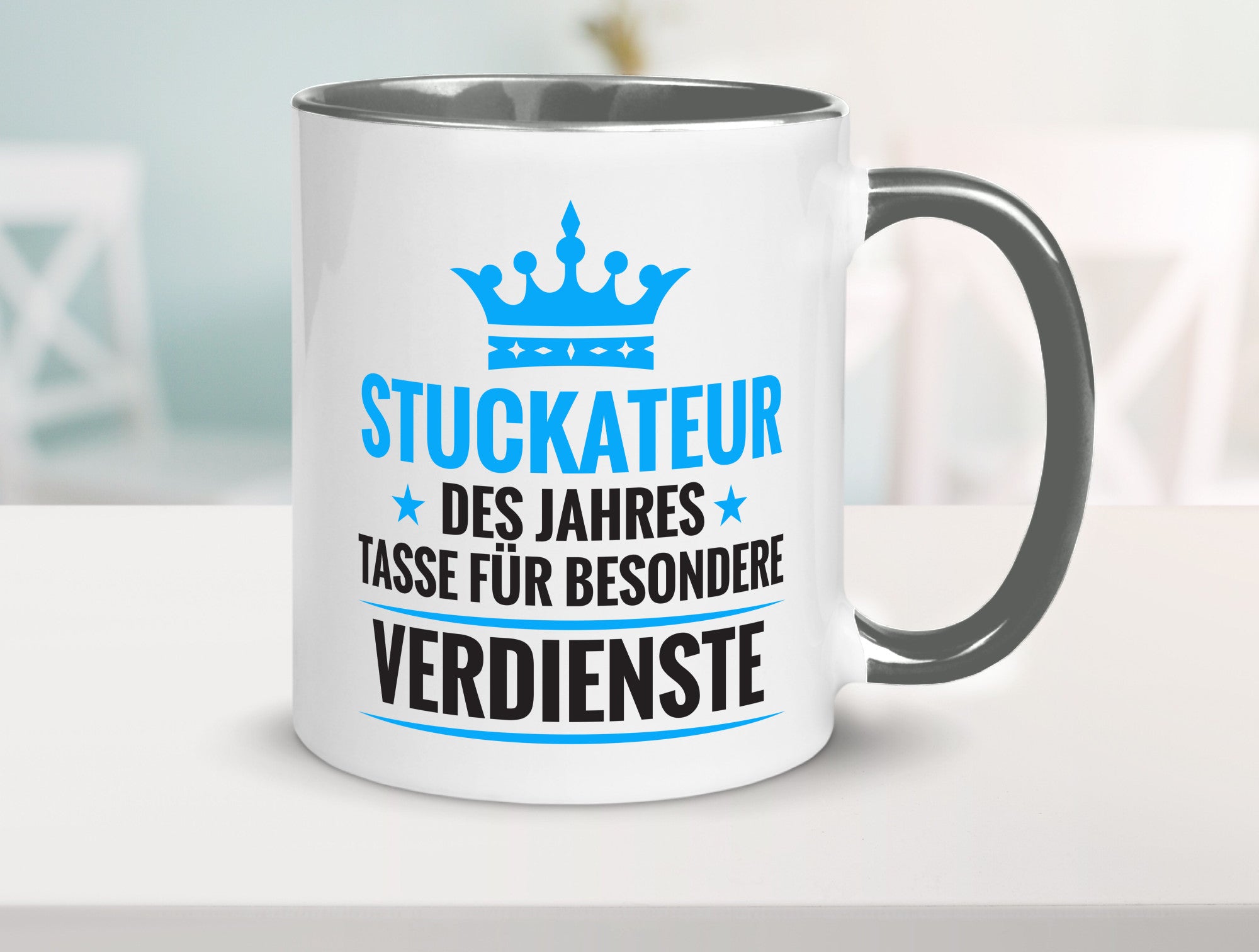Besonderer Verdienst: Stuckateur | Innenausbau Beruf lustiger Spruch Geschenk
