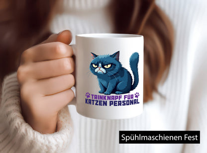 Katzen Personal | Katzenbesitzer Tasse Katze Humor vl8 Geschenkidee