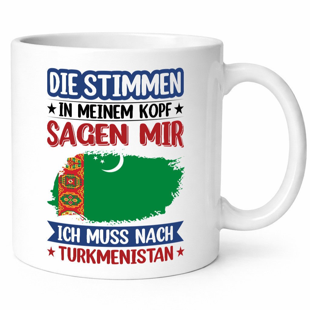 Turkmenistan | Urlaub Stimmen in meinem Kopf Traumland v2 Geschenk Humor