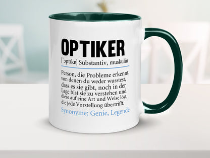 Optiker | Spruch Augenoptiker Beruf Humor v2 lustiger Geschenk Arbeit Kollegen