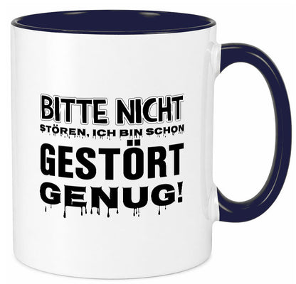 Ich bin schon gestört lustiger Spruch Geschenk Humor Geschenkidee Tasse