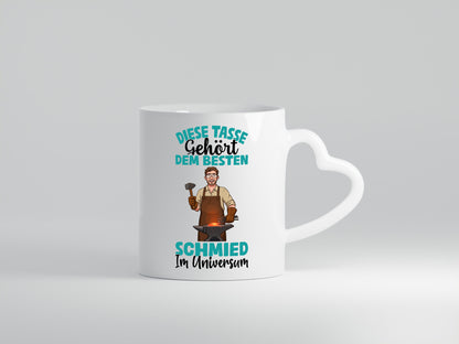 Im Universum: Schmied | schmieden lustig Humor Geschenkidee Geschenk Tasse