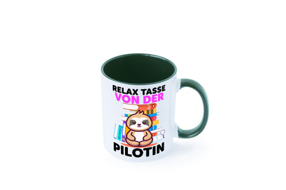 Relax Tasse: Pilotin | Definition Piloten lustiger Spruch Geschenk Humor