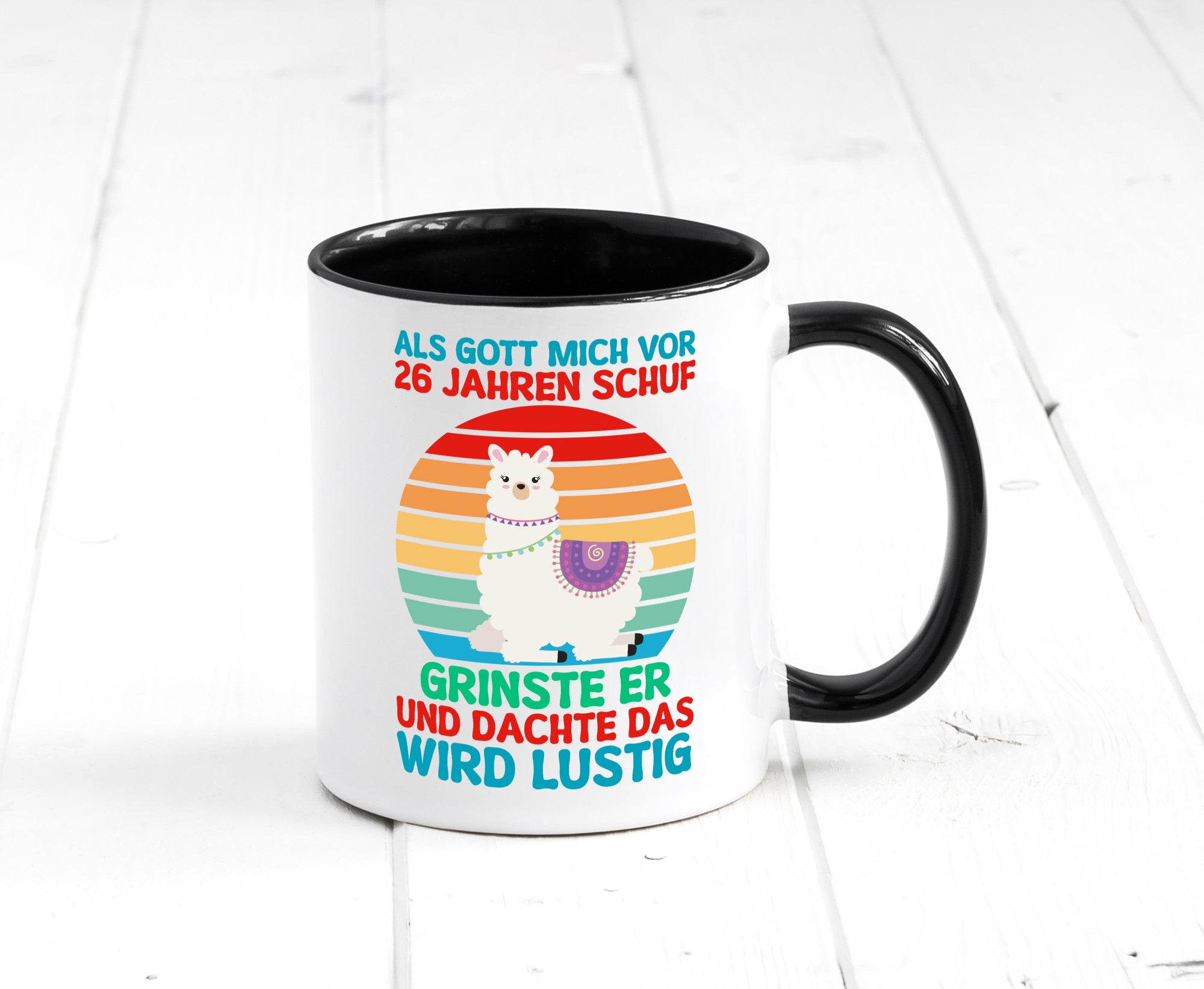 26. Geburtstag | 26 Jahre Gut Schuf mich Lama v2 lustiger Spruch Geschenk