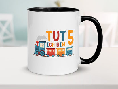 5. Geburtstag | 5 Jahre Eisenbahn Zug junge lustiger Spruch Geschenk Tasse