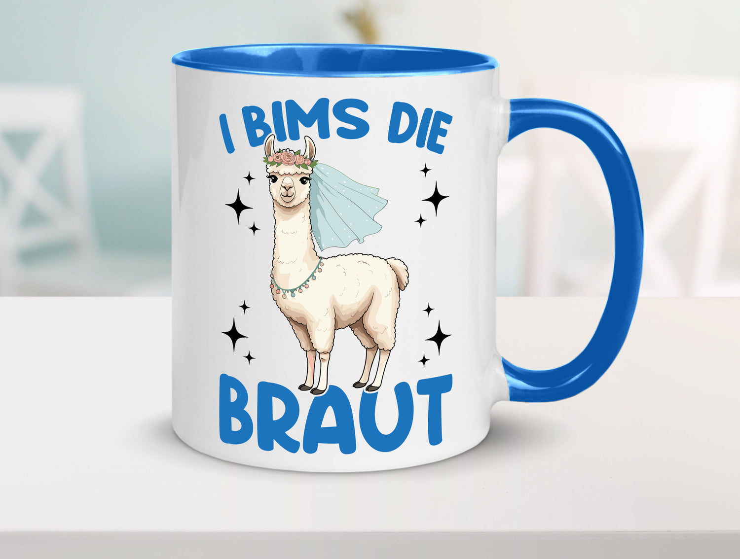 I Bims die Braut | Lama JGA Hochzeit lustig Humor Geschenkidee Geschenk Tasse