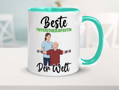 Beste Physiotherapeutin v3 lustig Humor Geschenkidee Geschenk Tasse