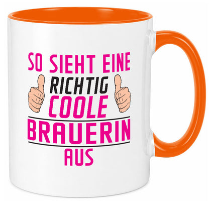 Richtig Coole Brauerin | Bier Brauerei Geschenk Humor Geschenkidee lustiger