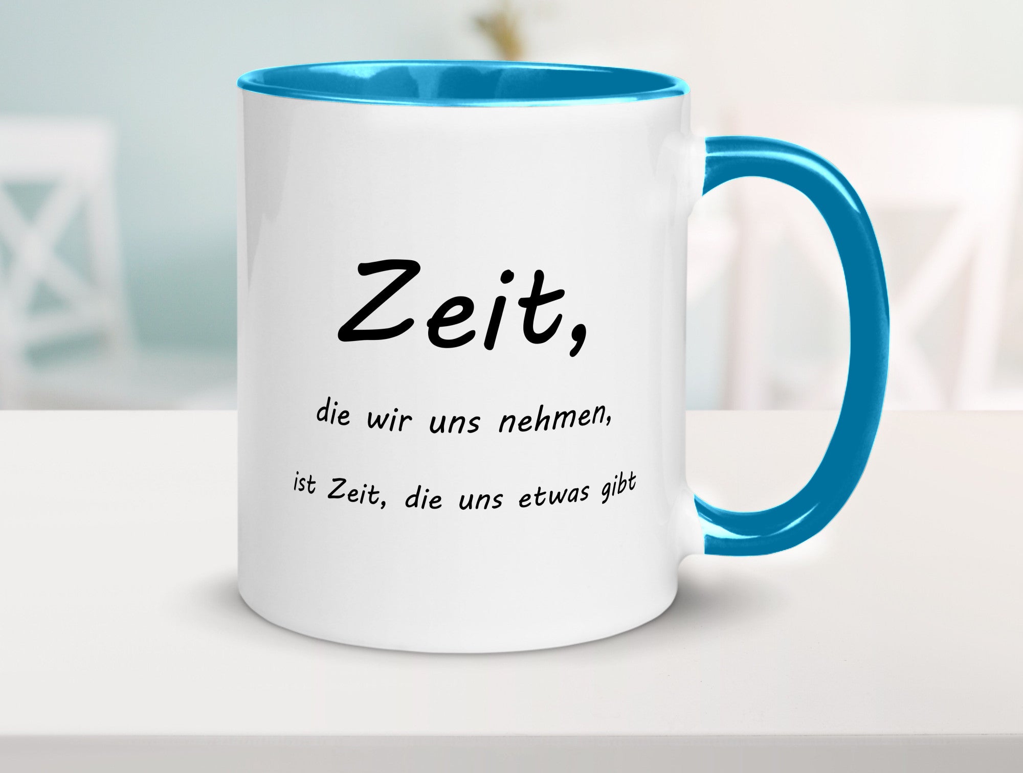 Zeit die wir uns nehmen ist etwas gibt Humor Geschenkidee Tasse