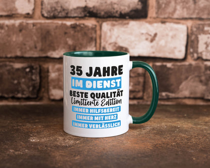 35 Jahre im Dienst | Jubiläum Arbeit v6 lustiger Spruch Geschenk Kollegen Büro