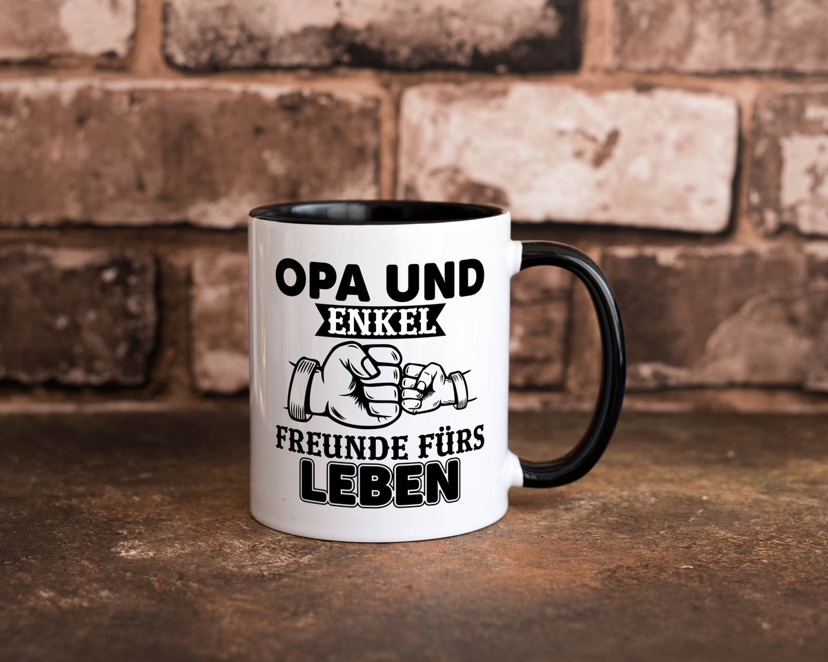 Opa und Enkel Freunde fürs Leben | Großvater Geschenkidee Familie Humor Tasse