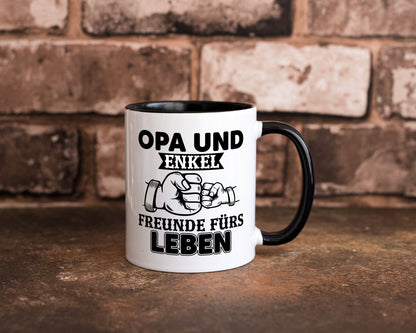 Opa und Enkel Freunde fürs Leben | Großvater Geschenkidee Familie Humor Tasse