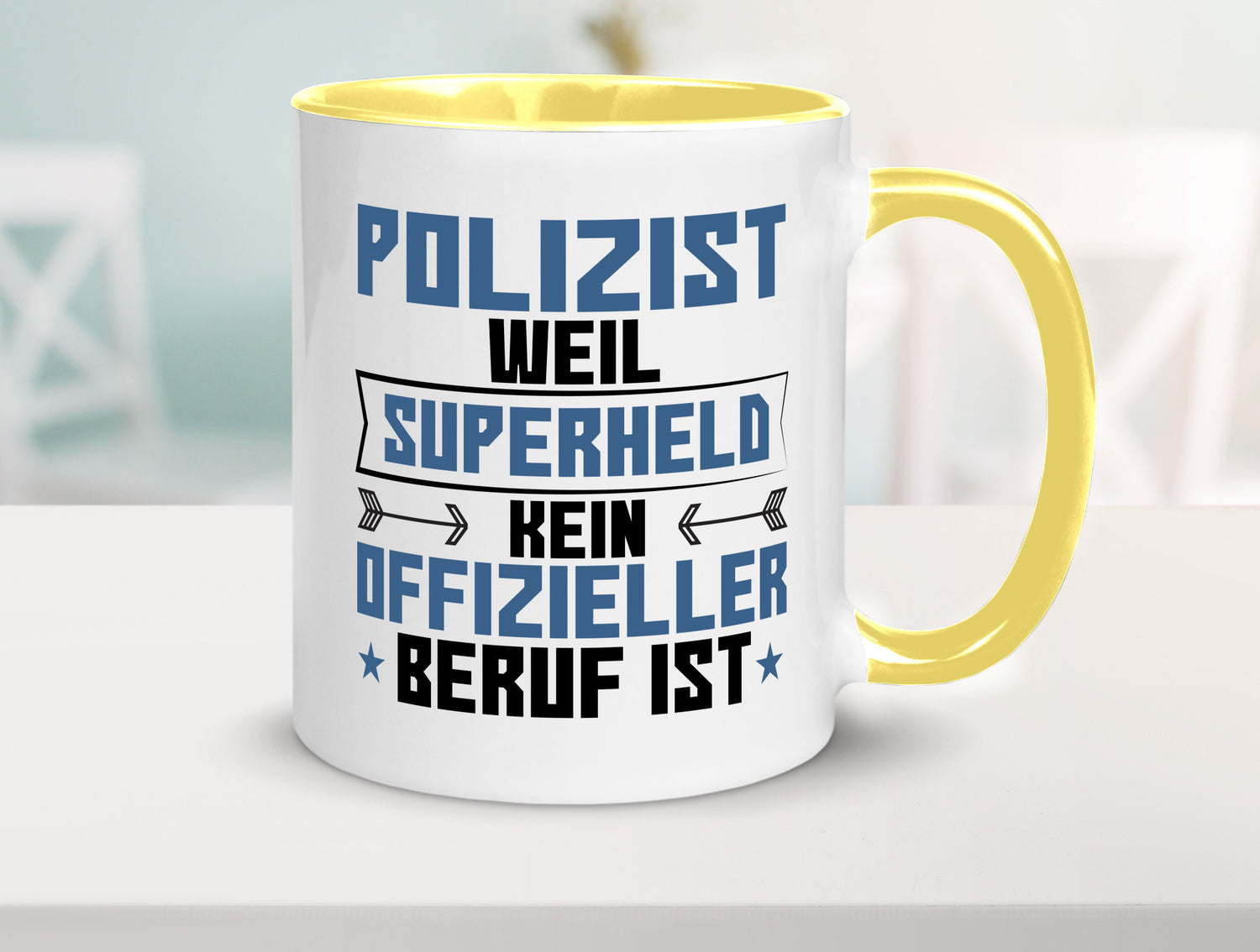 Superheld Polizist | Polizei lustiger Spruch Geschenk Humor Geschenkidee Tasse