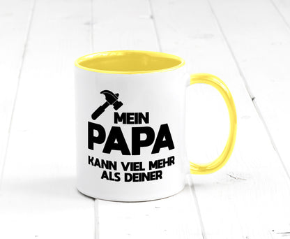 Mein papa kann viel mehr als deiner | Bester lustiger Spruch Geschenk Humor