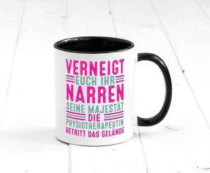 Verneigt euch: Physiotherapeutin Humor Geschenkidee Tasse