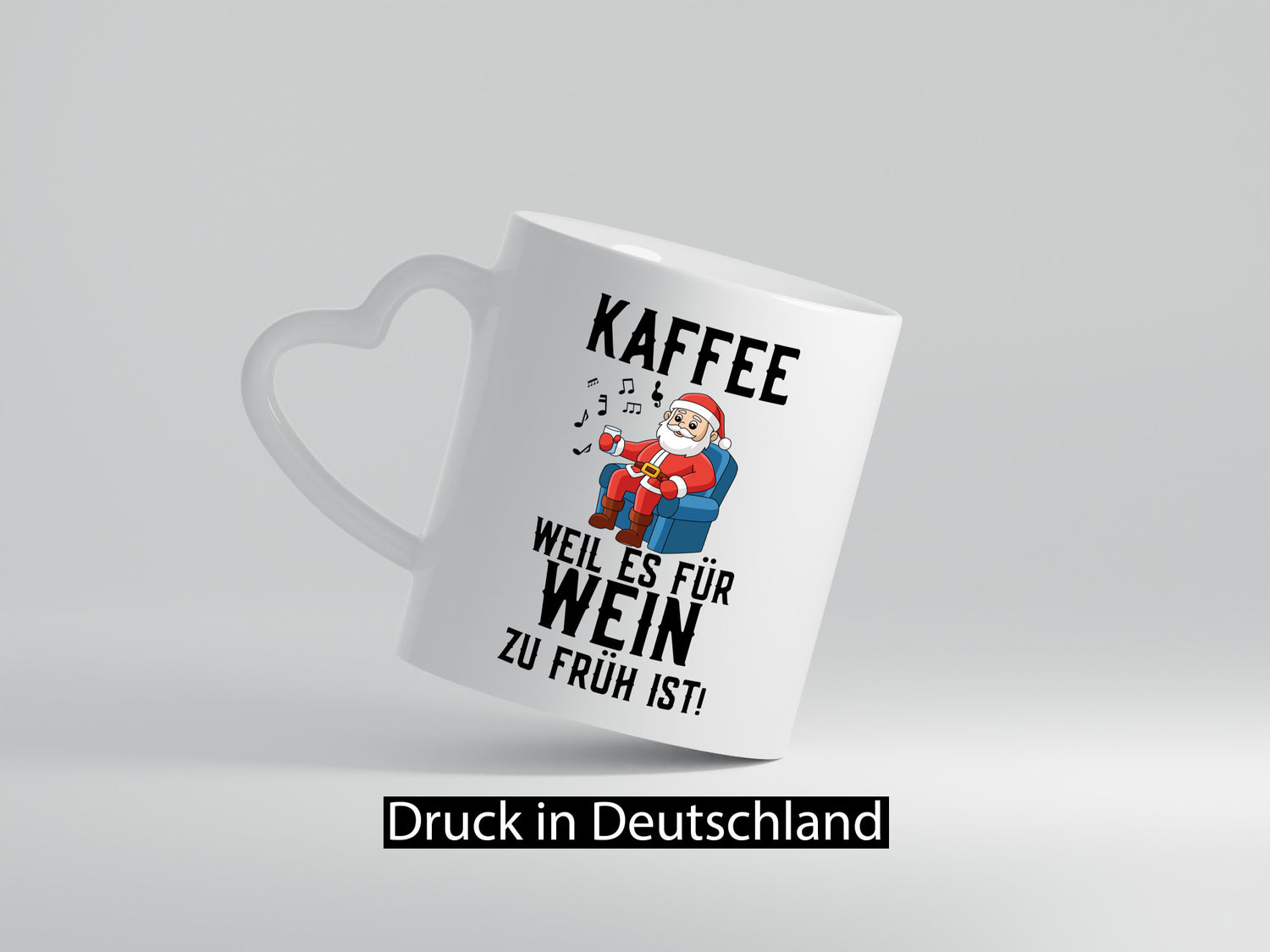 Kaffee | Wein Weihnachten Weihnachtsmann Santa Claus Geschenk Humor