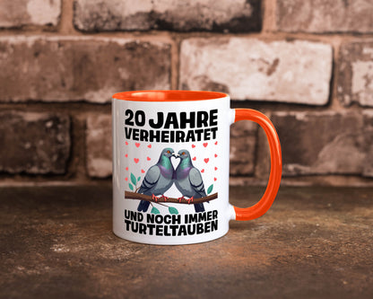 20 Jahre verheiratet | Turteltauben Ehe Ehepaar lustig Humor Geschenkidee
