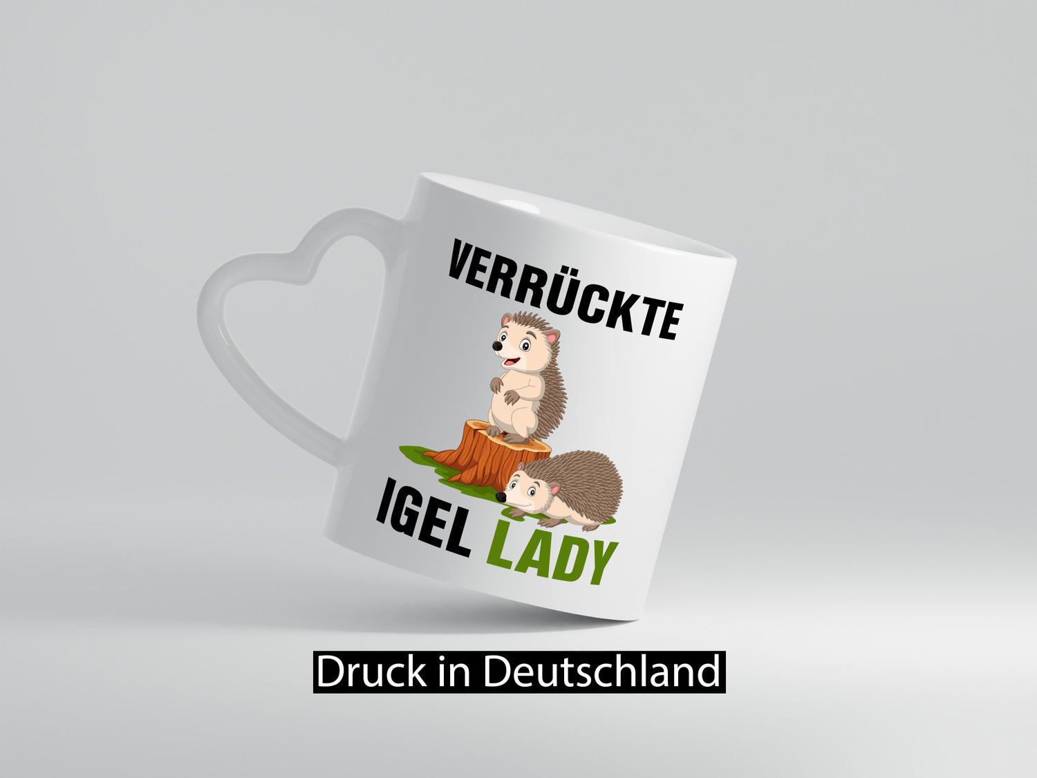 Verrückte Igel Lady | Geschenkidee Humor Tasse