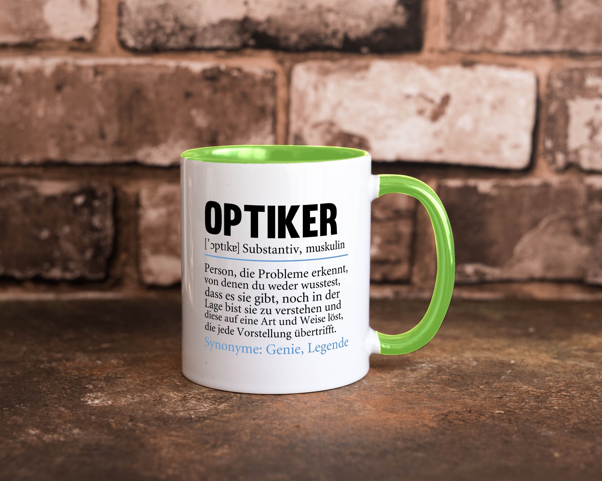 Optiker | Spruch Augenoptiker Beruf Humor v2 lustiger Geschenk Arbeit Kollegen