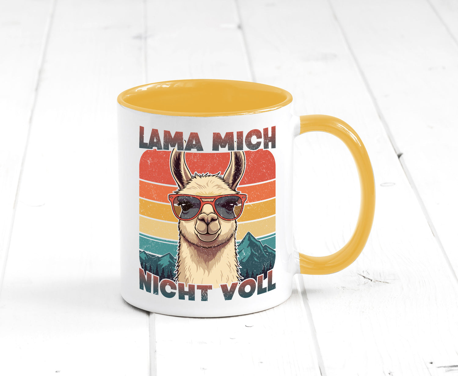 Lama mich nicht voll | Alpaka Kamel Retro lustig Humor Geschenkidee Geschenk