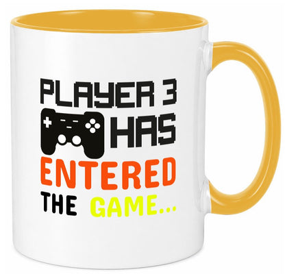 Player 3 | Schwangerschaft Tasse Nachwuchs Eltern Humor Geschenkidee