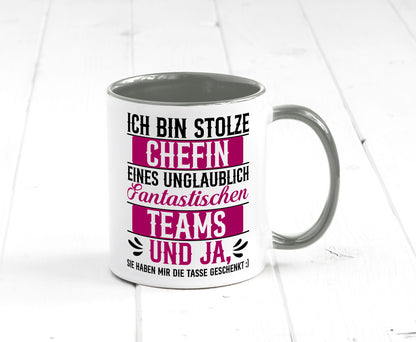 Stolze Chefin | Tolles Team Mitarbeiter lustig Arbeit Kollegen Büro Geschenk