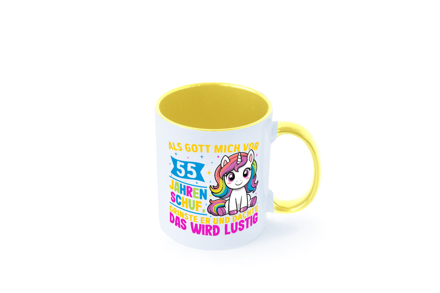 55. Geburtstag | Als Gott mich schuf 40 Jahre v2 lustiger Spruch Geschenk
