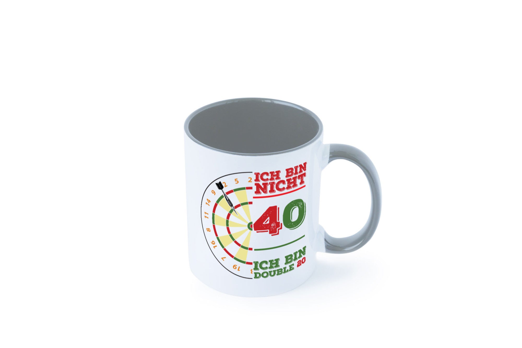 Ich bin nicht 40 double 80 | Dart spieler Geschenkidee Humor Tasse