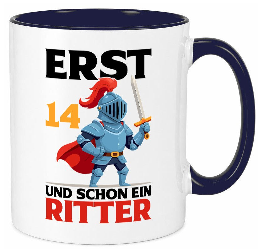 14. Geburtstag | 14 Jahre und schon ein Ritter Humor Geschenkidee Tasse