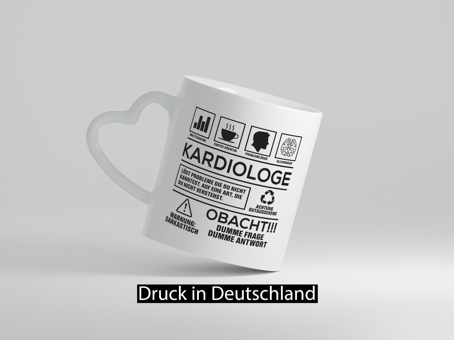 Achtung Probleme Kardiologe | Kardiologie Geschenkidee Humor Tasse