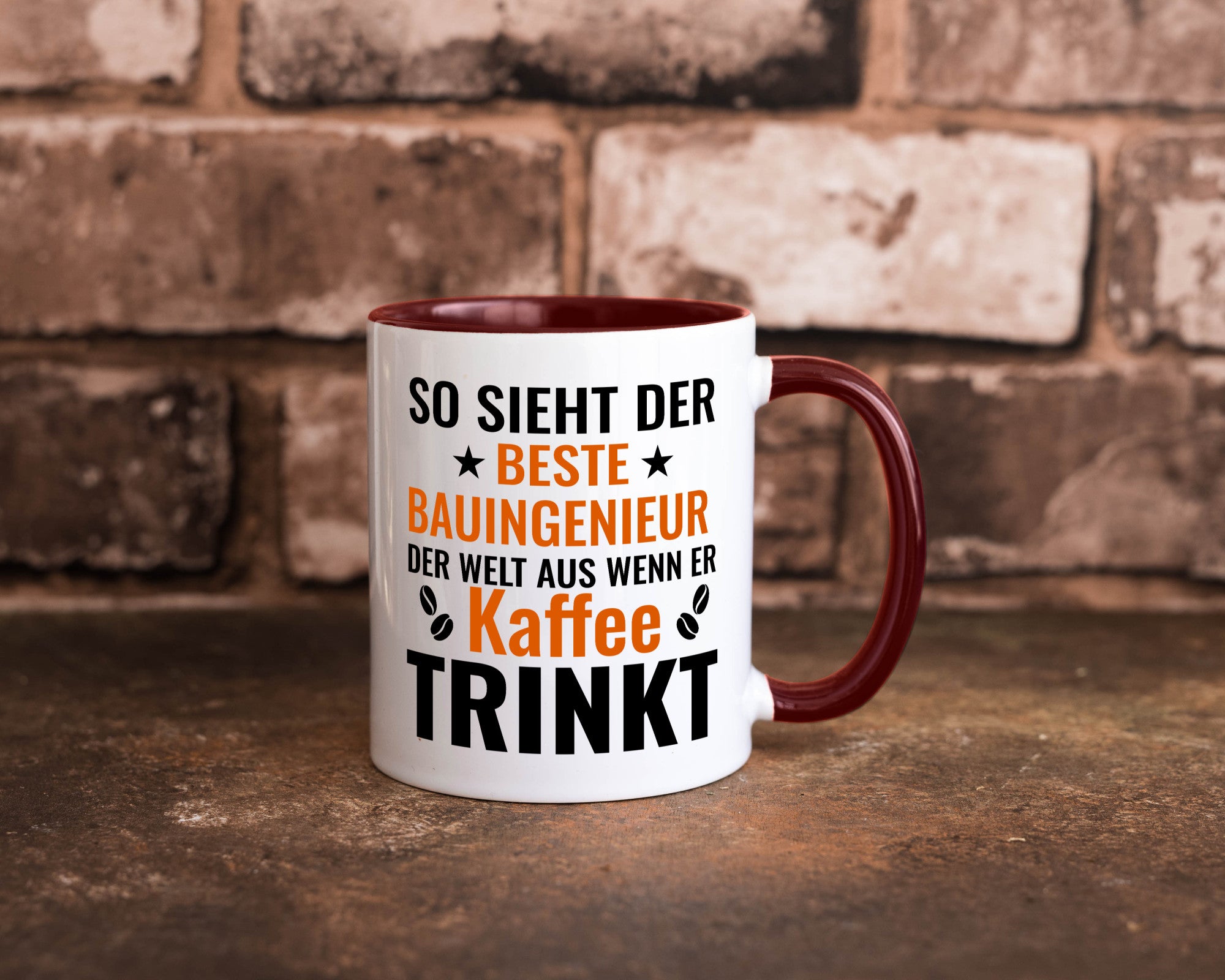 Kaffee trinkt: Bauingenieur | Ingenieur Geschenkidee Humor Tasse