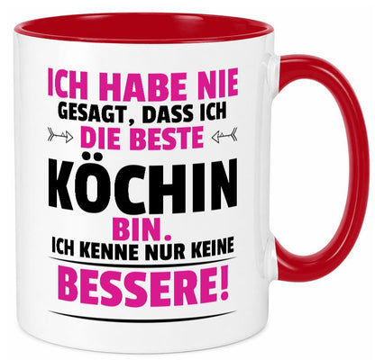 Die Beste Köchin | Chefköchin Chefkoch lustig Arbeit Kollegen Büro Geschenk Tasse