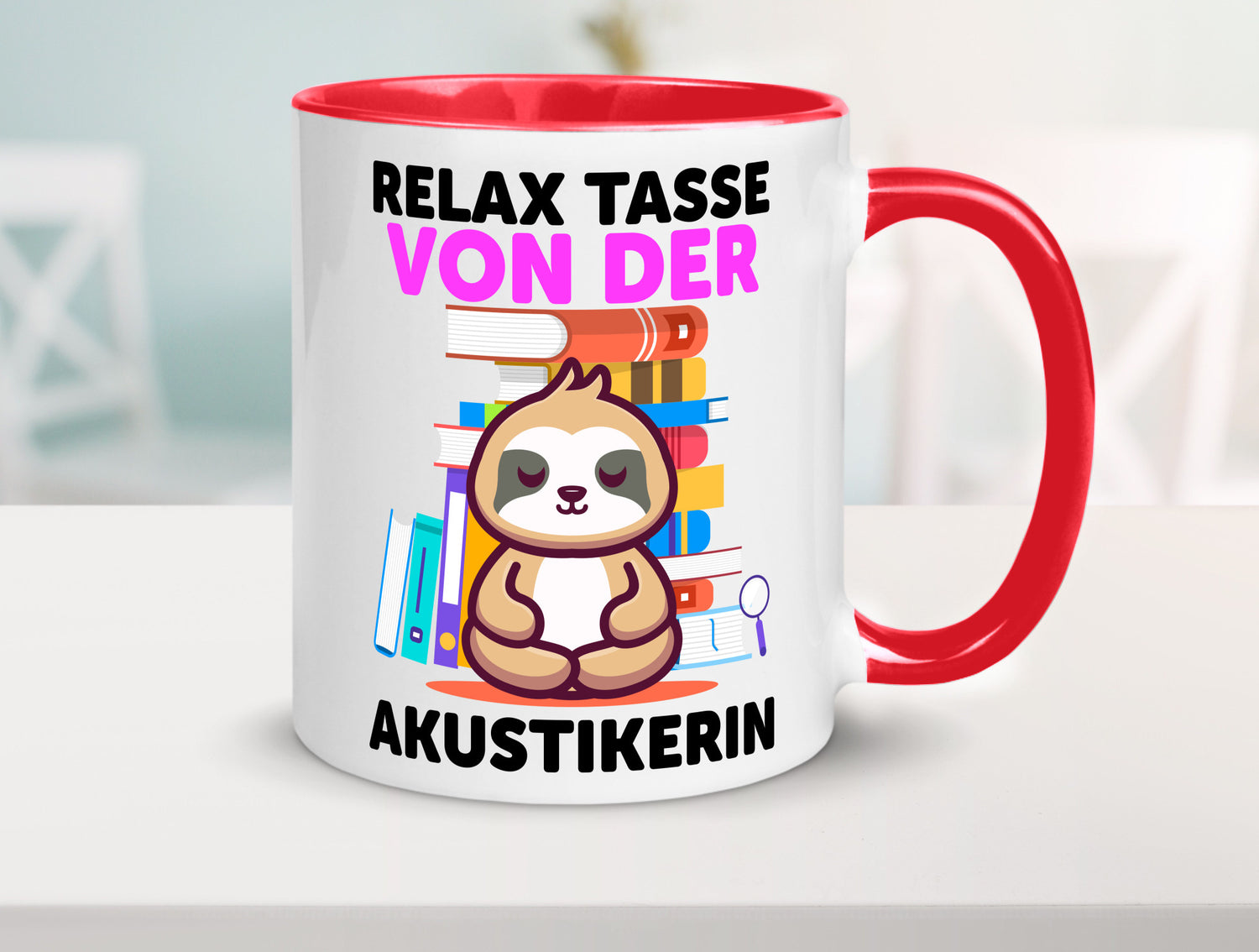 Relax Tasse: Akustikerin | Akustik Hörgeräteakustik Geschenk Humor Geschenkidee